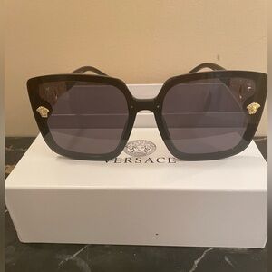 Black and Gold Versace Sunglasses